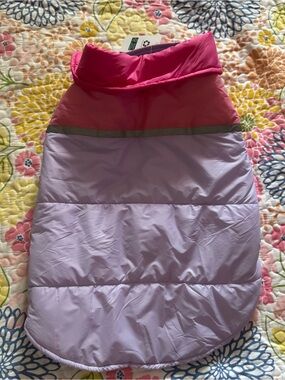 New large dog jacket 
Pink / purple